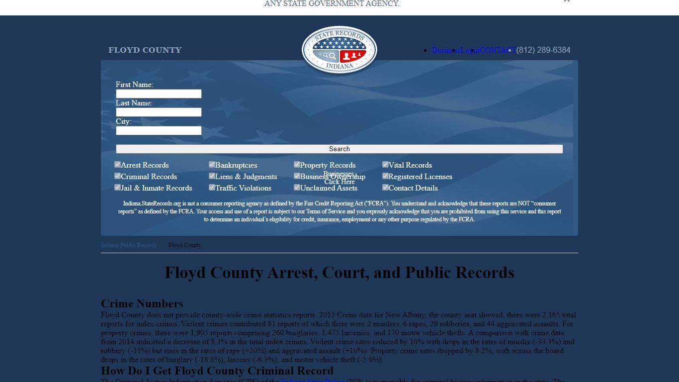 Floyd County Arrest, Court, and Public Records