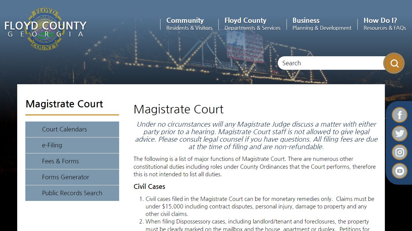 Magistrate Court | Floyd County Georgia